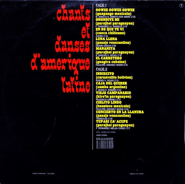 Les Guaranis : Chants Et Danses D'Amerique Latine Vol.3 (LP, Album)