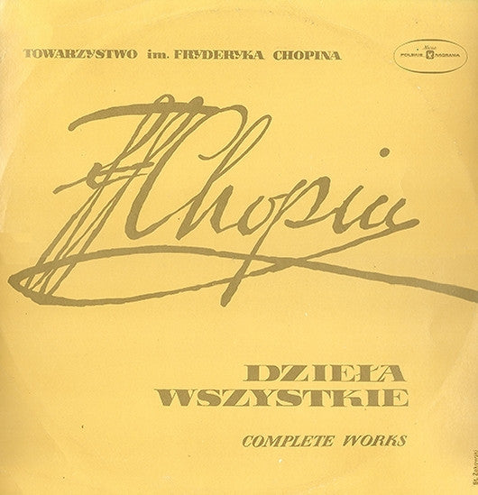 Frédéric Chopin - Bolesław Woytowicz : Dzieła Wszystkie = Complete Works - Etiudy = Etudes Op. 25 (LP, Album, Red)