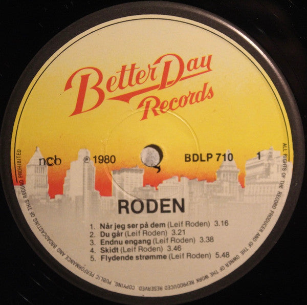 Leif Roden : Roden (LP, Album)