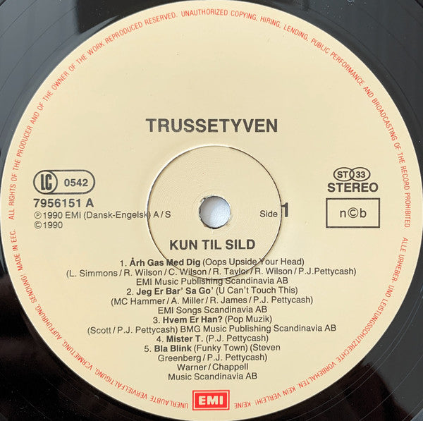 Trussetyven : Kun Til Sild (LP, Album)