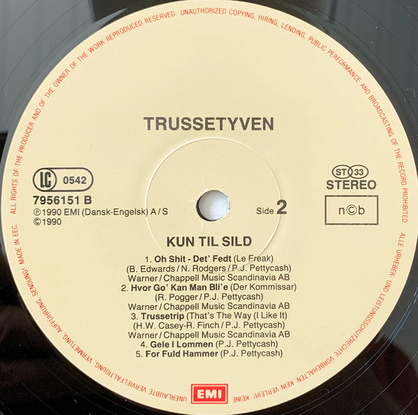 Trussetyven : Kun Til Sild (LP, Album)