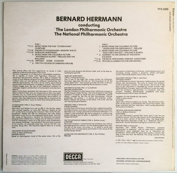 Bernard Herrmann : Golden Movie Hits Of Bernard Herrmann (LP, Comp)