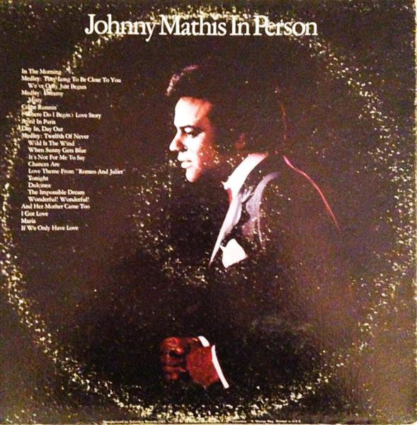 Johnny Mathis : In Person - Recorded Live At Las Vegas (2xLP, Album, Ter)