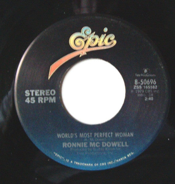 Ronnie McDowell : Rockin' You Easy, Lovin' You Slow / Worlds Most Perfect Woman (7")