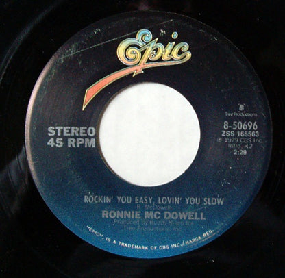 Ronnie McDowell : Rockin' You Easy, Lovin' You Slow / Worlds Most Perfect Woman (7")