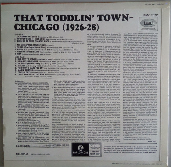 Various : That Toddlin' Town - Chicago (1926-28) (LP, Mono)