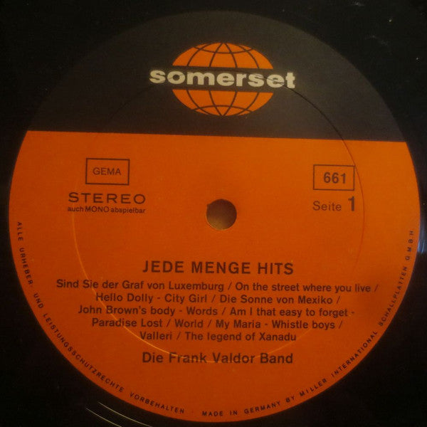 Frank Valdor Band : Jede Menge Hits (LP)