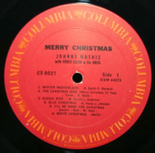 Johnny Mathis : Merry Christmas (LP, Album)