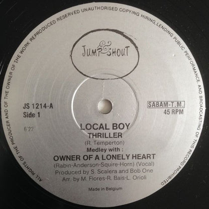 Local Boy : Thriller Medley With Owner Of A Lonely Heart (12")