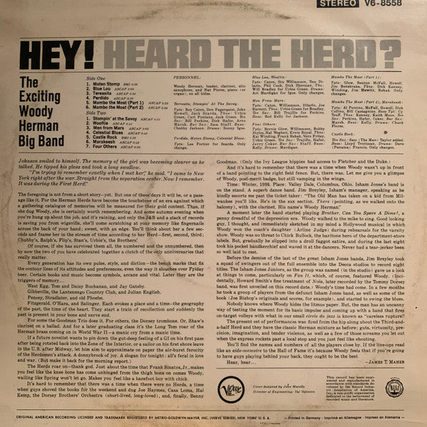 The Woody Herman Big Band : Hey! Heard The Herd? (LP, Album)