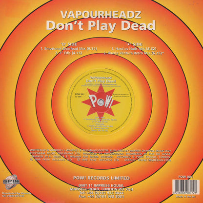 Vapourheadz : Don't Play Dead (12")