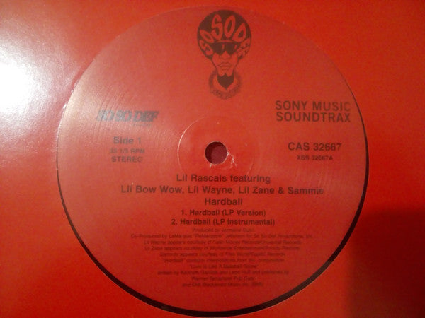 Lil' Rascals (2) Featuring Lil' Bow Wow, Lil Wayne, Lil' Zane & Sammie : Hardball (12", Single)