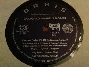 Wolfgang Amadeus Mozart, Jörg Demus : Krönungskonzert (LP)