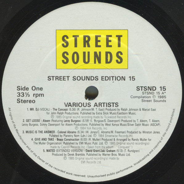 Various : Street Sounds Edition 15 (LP, Comp)