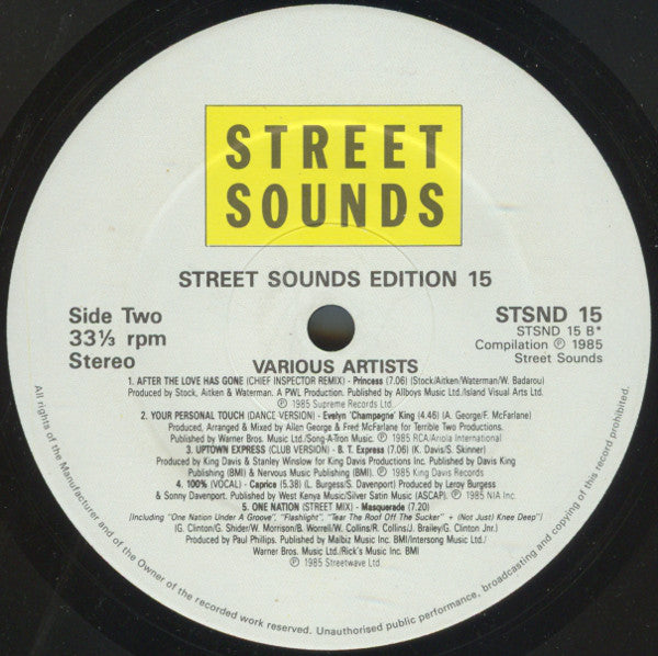 Various : Street Sounds Edition 15 (LP, Comp)