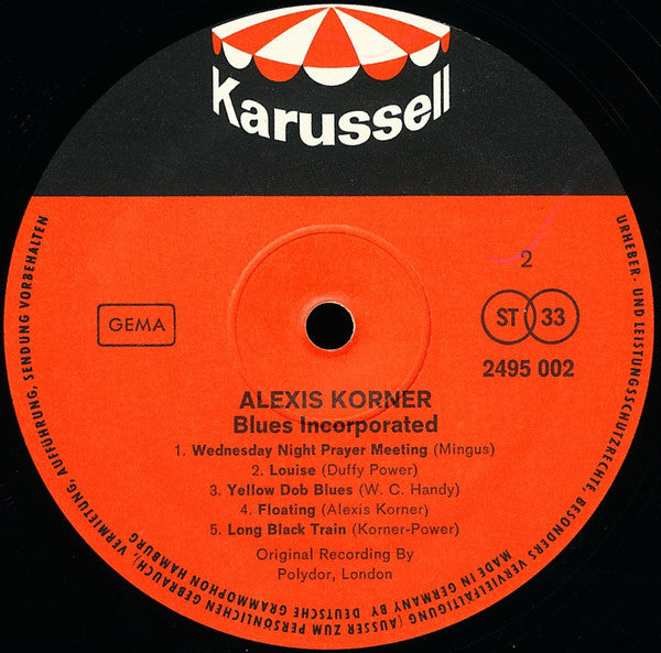 Blues Incorporated : Alexis Korner Blues Incorporated (LP, Album, RE)