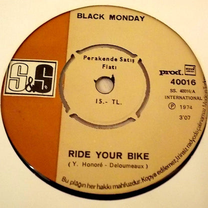 Black Monday : Ride Your Bike (7")