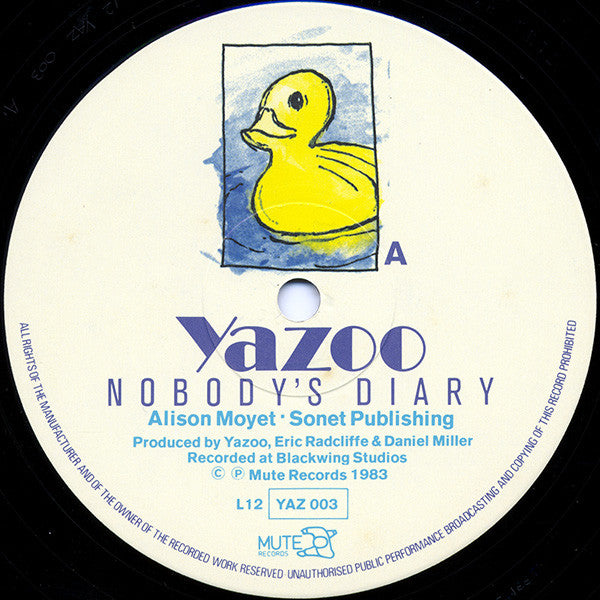 Yazoo : Nobody's Diary / Situation (12", Single, Ltd, Num, GG )