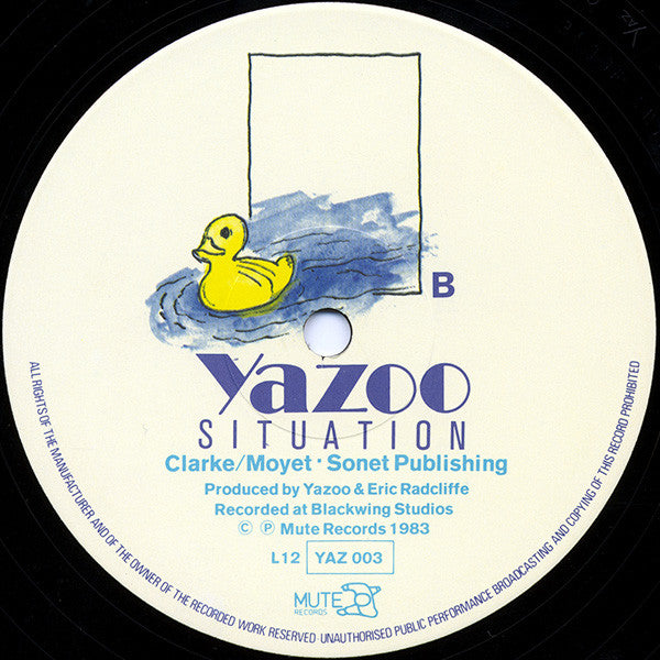 Yazoo : Nobody's Diary / Situation (12", Single, Ltd, Num, GG )