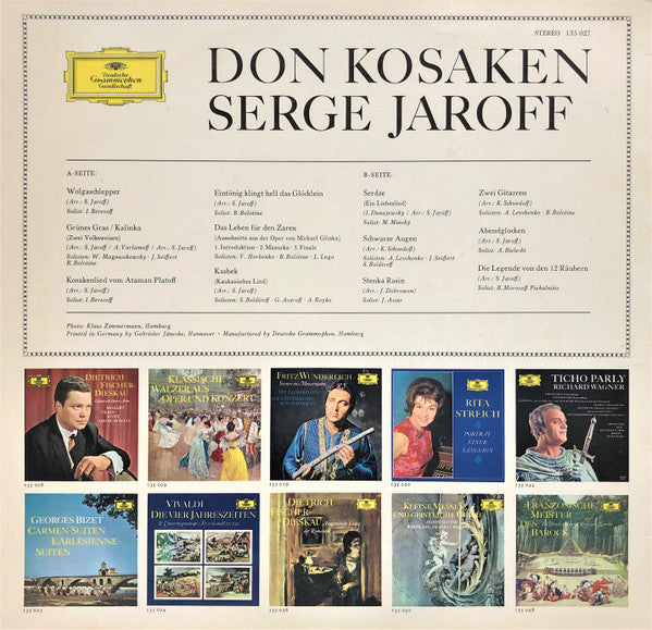 Don Kosaken Chor Serge Jaroff : Don Kosaken Serge Jaroff (LP, Album)