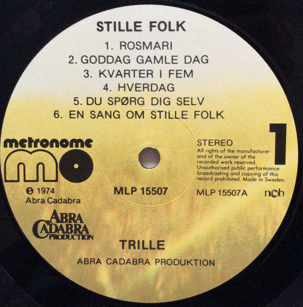 Trille : Stille Folk (LP, Album)