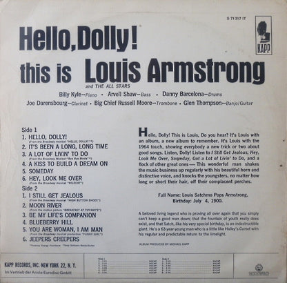 Louis Armstrong : Hello, Dolly! (LP, Album)