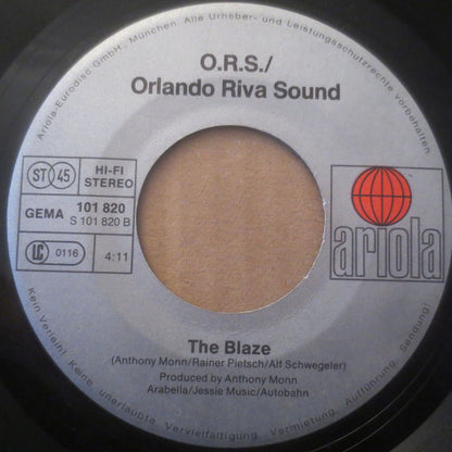 O.R.S. (Orlando Riva Sound) : Fire On The Water / The Blaze (7", Single)