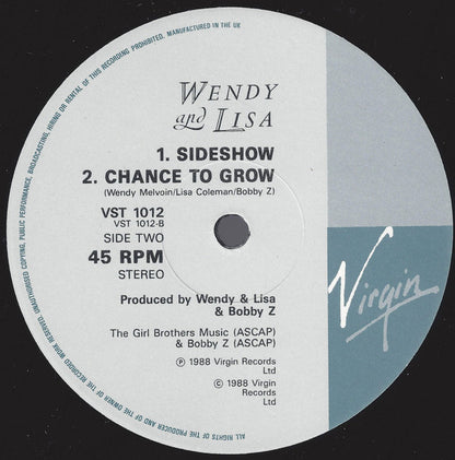 Wendy & Lisa : Sideshow (12")