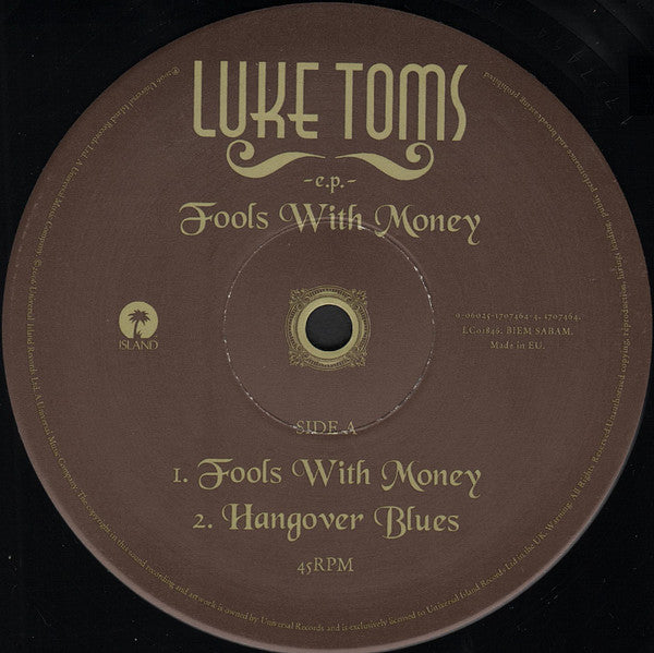 Luke Toms : Fools With Money (12", EP)