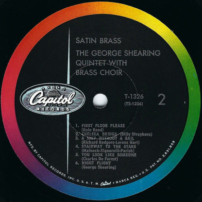 The George Shearing Quintet : Satin Brass (LP, Album, Mono, Scr)