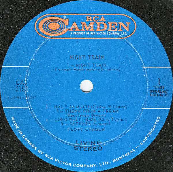 Floyd Cramer : Night Train (LP, Album)