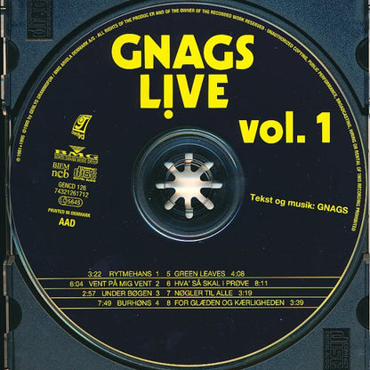 Gnags : Live Vol. 1 (CD, Album, RM)