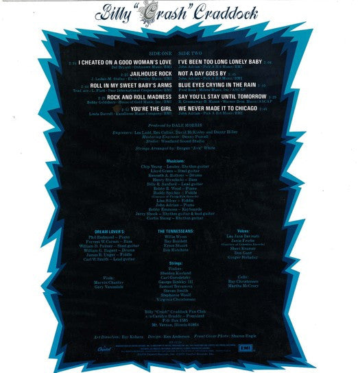 Billy 'Crash' Craddock : Billy "Crash" Craddock (LP, Album, RE)