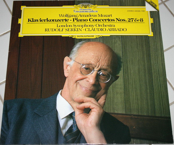 Wolfgang Amadeus Mozart  -  Rudolf Serkin, The London Symphony Orchestra & Claudio Abbado : Klavierkonzerte = Piano Concertos Nos. 27 & 8 (LP)