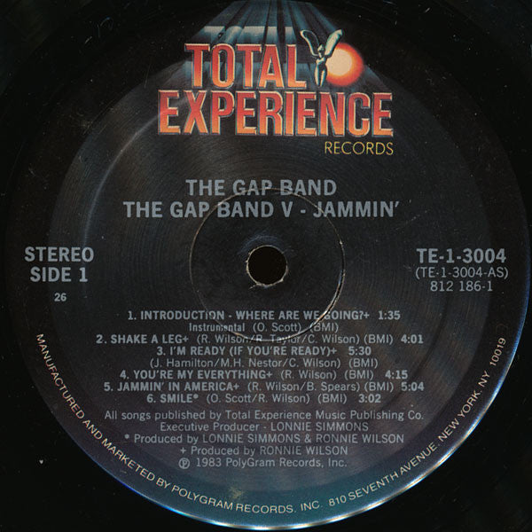 The Gap Band : Gap Band V - Jammin' (LP, Album, 26 )