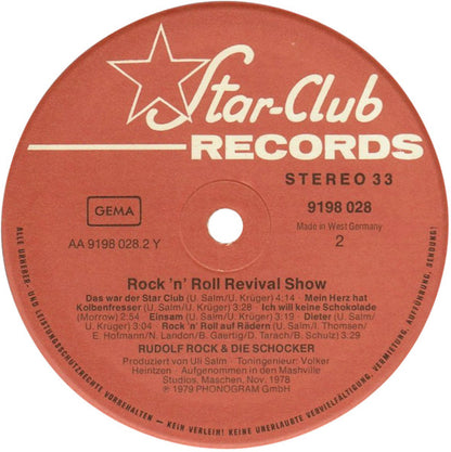 Rudolf Rock & Die Schocker : Rock 'N' Roll Revival Show (LP, Album)