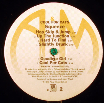 Squeeze (2) : Cool For Cats (LP, Album, R -)