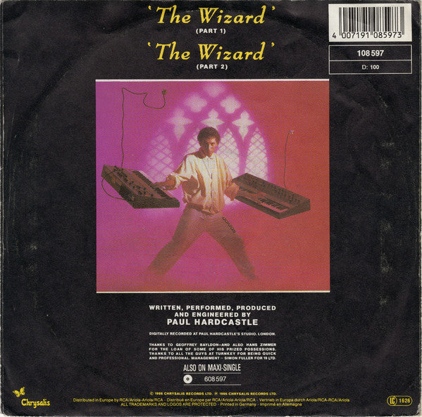 Paul Hardcastle : The Wizard (The Theme From Top Of The Pops) (7", Single)