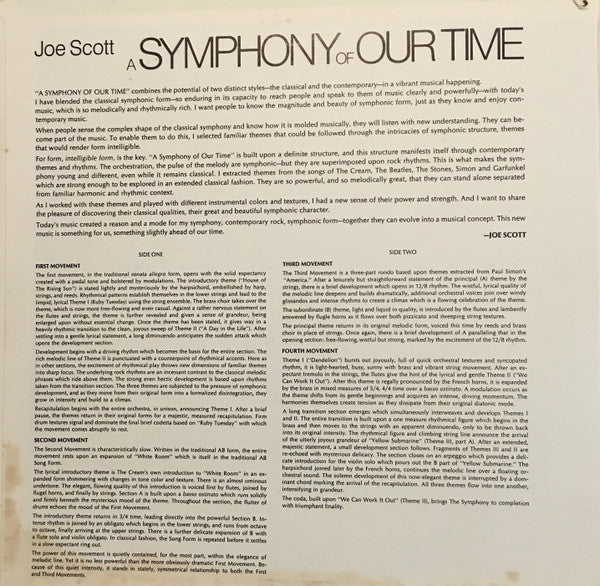 Joe Scott (22) : A Symphony Of Our Time (LP, Album)