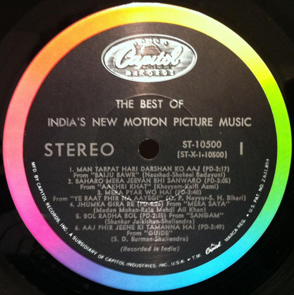 Various : The Best Of India's New Motion Picture Music (LP, Comp)