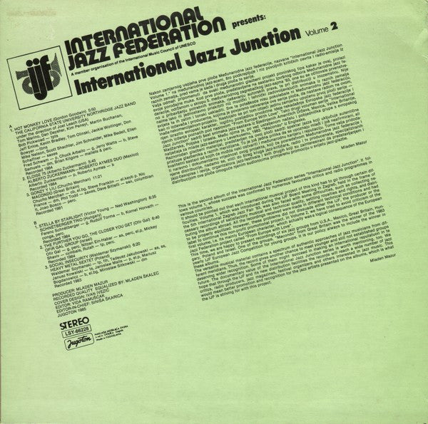 Various : International Jazz Federation Presents: International Jazz Junction, Volume 2 (LP, Comp)