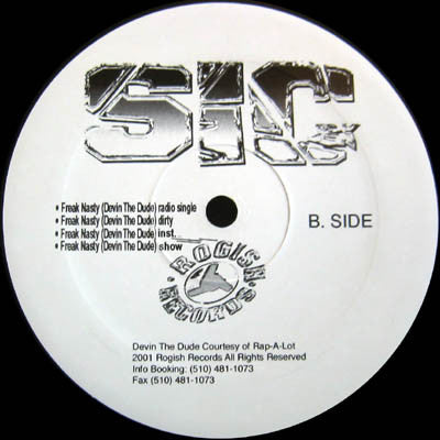 SIC (4) : Tap Dat A__ / Freak Nasty (12")