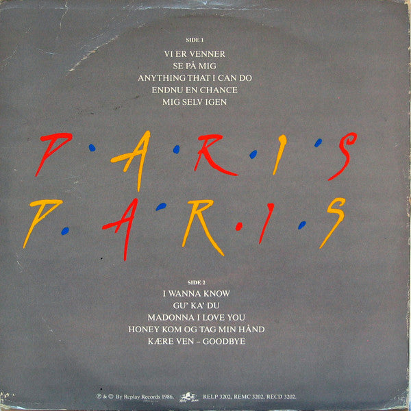 Paris Paris : Paris Paris (LP, Album)