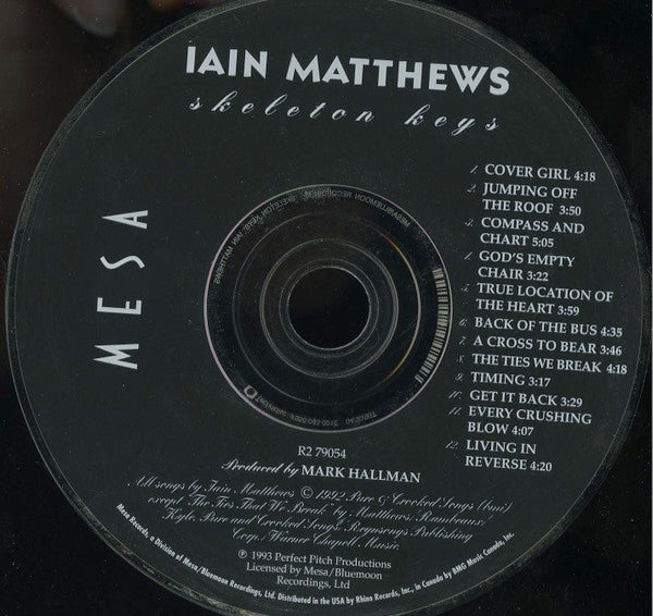 Iain Matthews : Skeleton Keys (CD, Album)