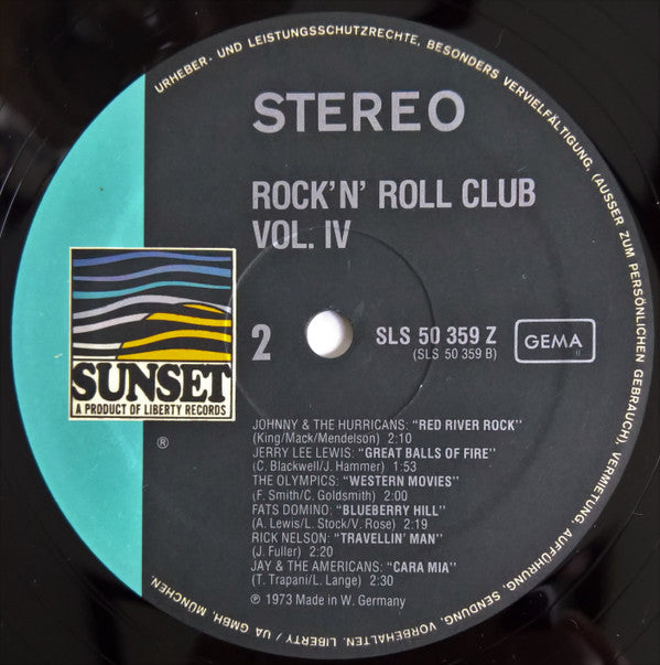 Various : Rock'N'Roll Club Vol. 4 (LP, Comp)