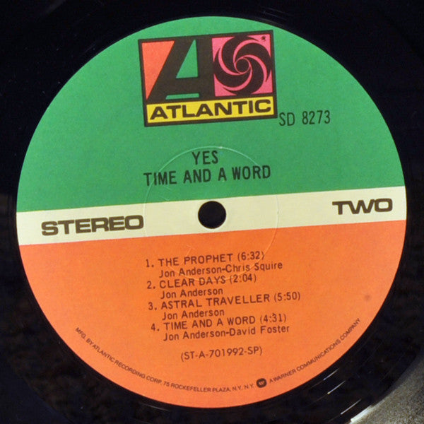 Yes : Time And A Word (LP, Album, RE, SP )