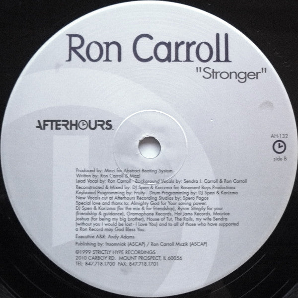 Ron Carroll : Stronger (12")