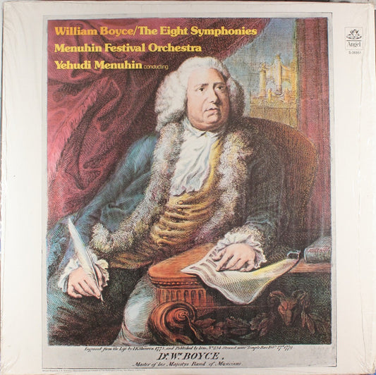 William Boyce / Menuhin Festival Orchestra, Yehudi Menuhin : The Eight Symphonies (LP, Album)