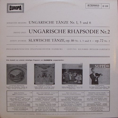 Philharmonisches Staatsorchester Hamburg, Richard Müller-Lampertz, Johannes Brahms, Franz Liszt, Antonín Dvořák : Ungarische Tänze Nr.1, Nr.5 Und Nr.6 / Ungarische Rhapsodie Nr.2 / Slawische Tänze Op.46·Nr.1, Nr.3 Und Nr.8 · Op.72·Nr.2 (LP, Album)