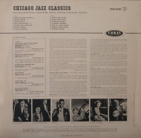 Various : Chicago Jazz Classics (LP, Comp, Mono)